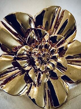 kate spade Gold Floral Cocktail Ring